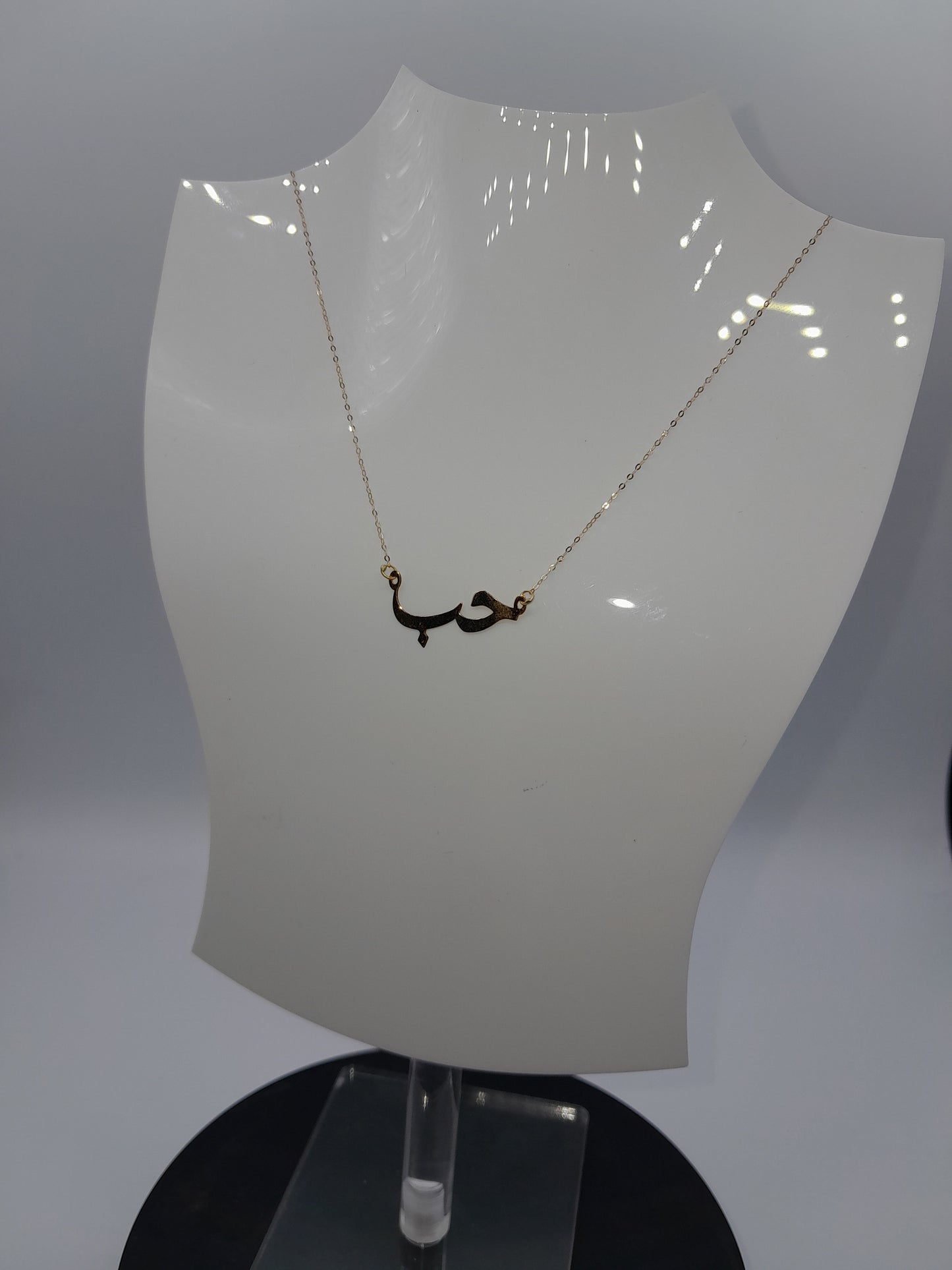 chaine motif amour 18k قلادة الحب رقيقة ذهب ايطالي اصلي