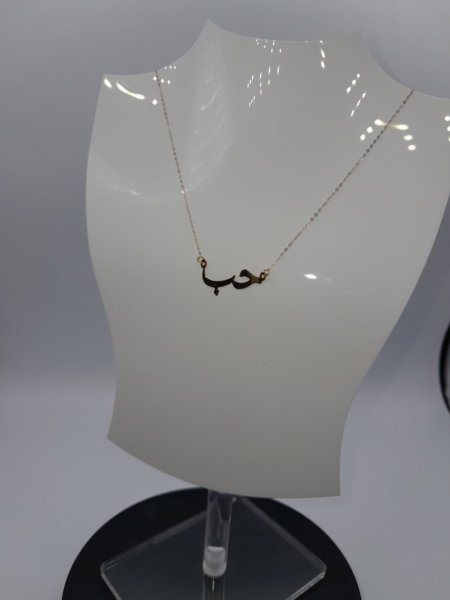 chaine motif amour 18k قلادة الحب رقيقة ذهب ايطالي اصلي