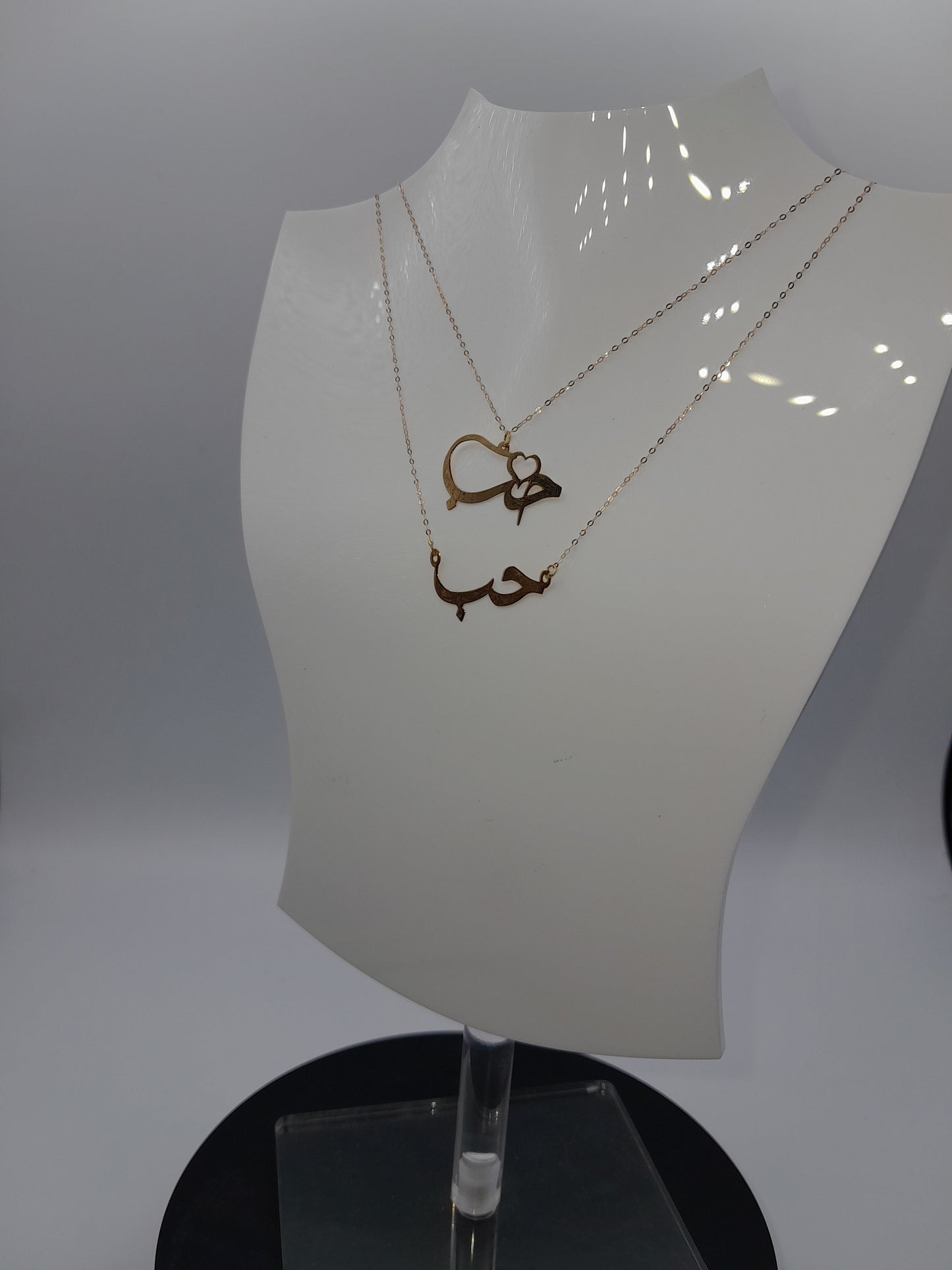 chaine motif amour 18k قلادة الحب رقيقة ذهب ايطالي اصلي