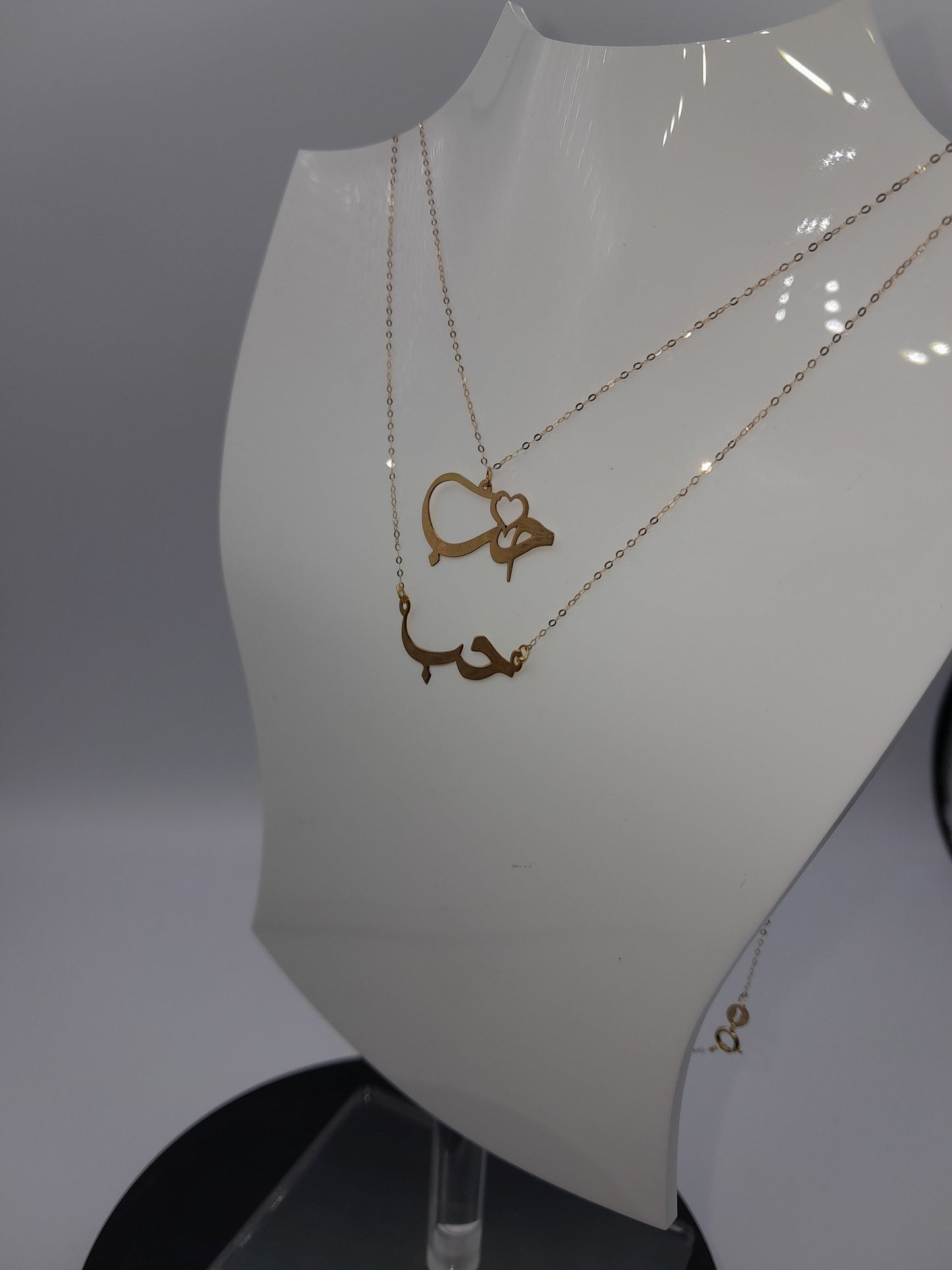 chaine motif amour 18k قلادة الحب رقيقة ذهب ايطالي اصلي