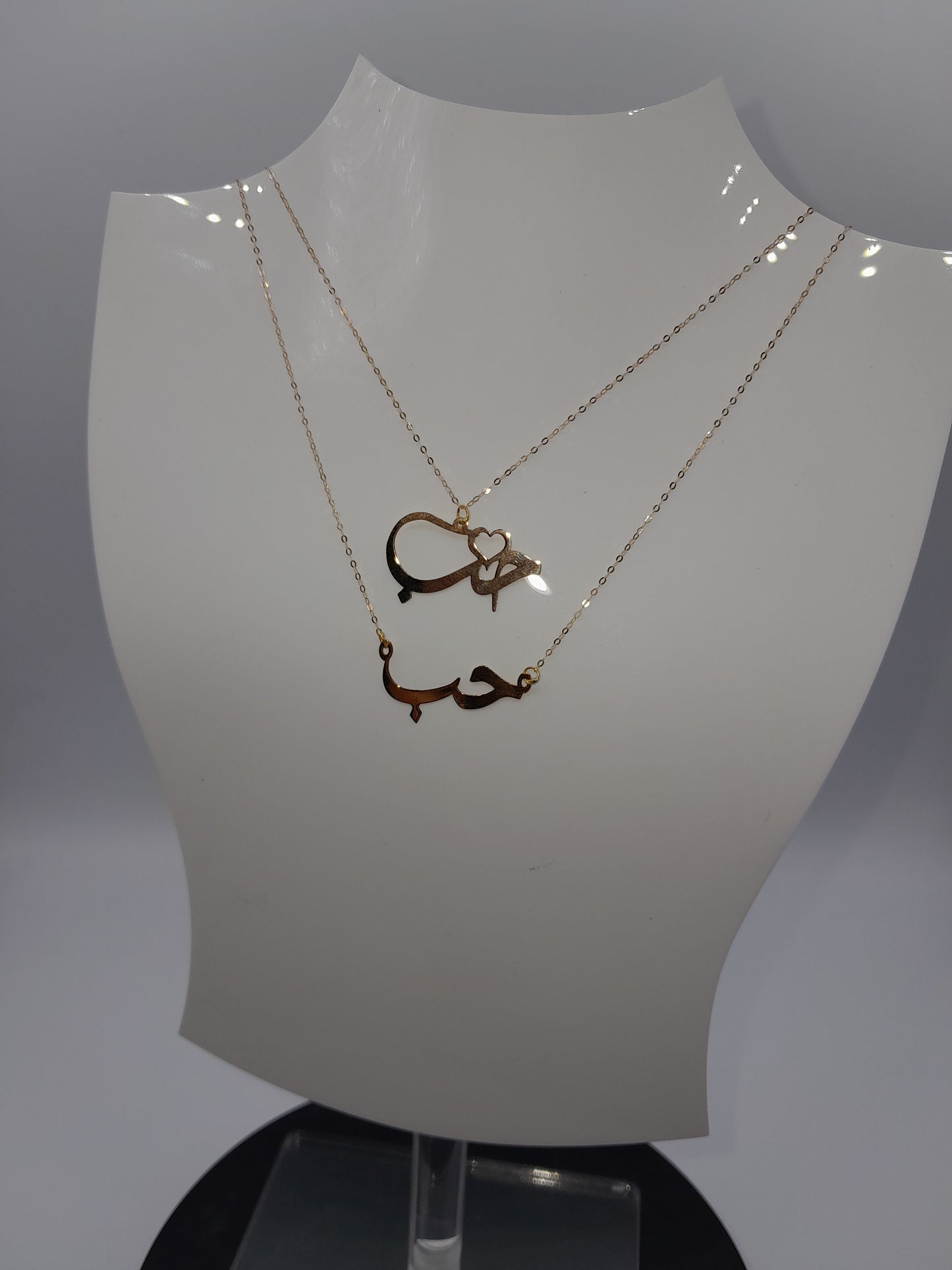 chaine motif amour 18k قلادة الحب رقيقة ذهب ايطالي اصلي