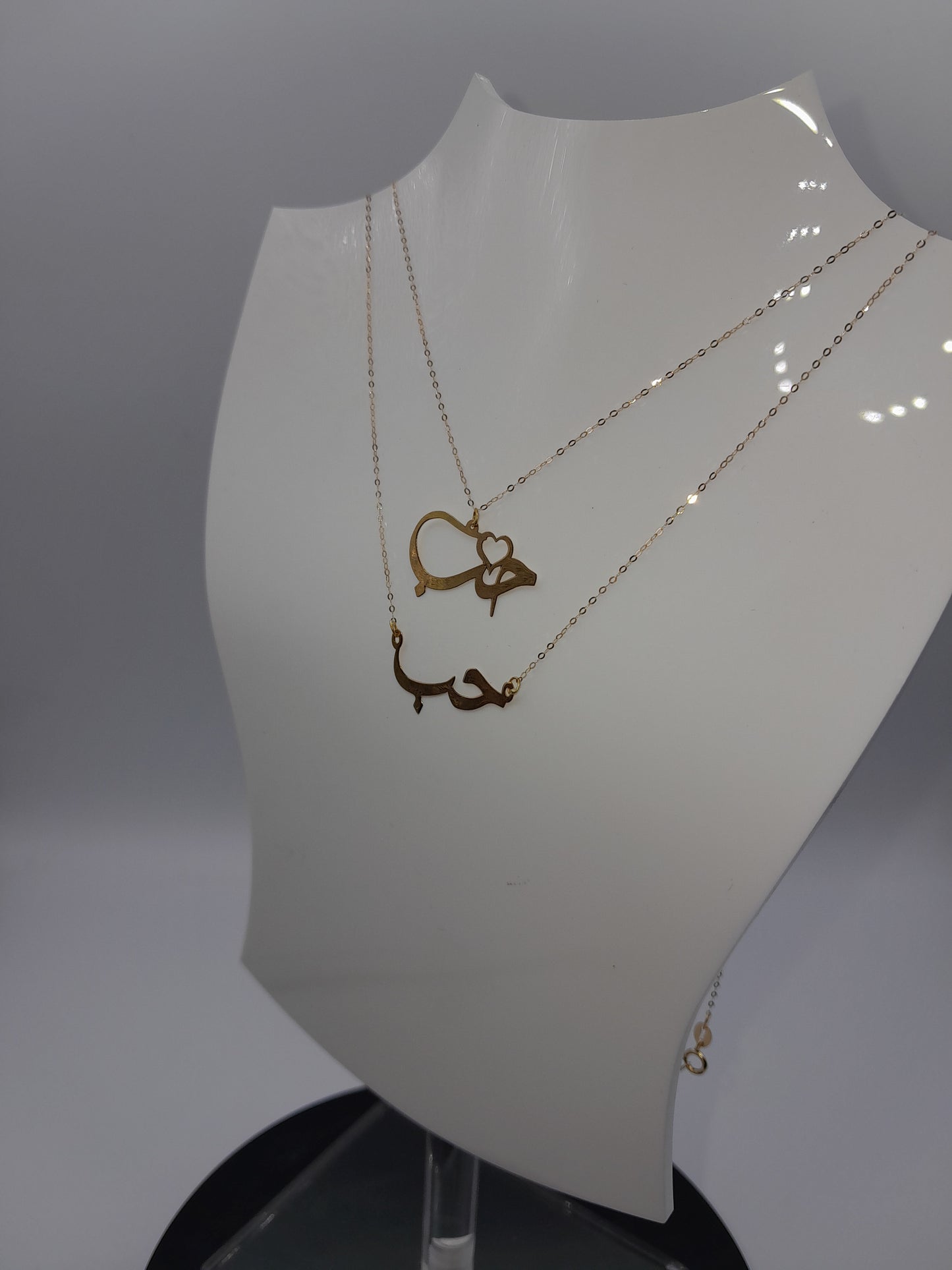 chaine motif amour 18k قلادة الحب رقيقة ذهب ايطالي اصلي