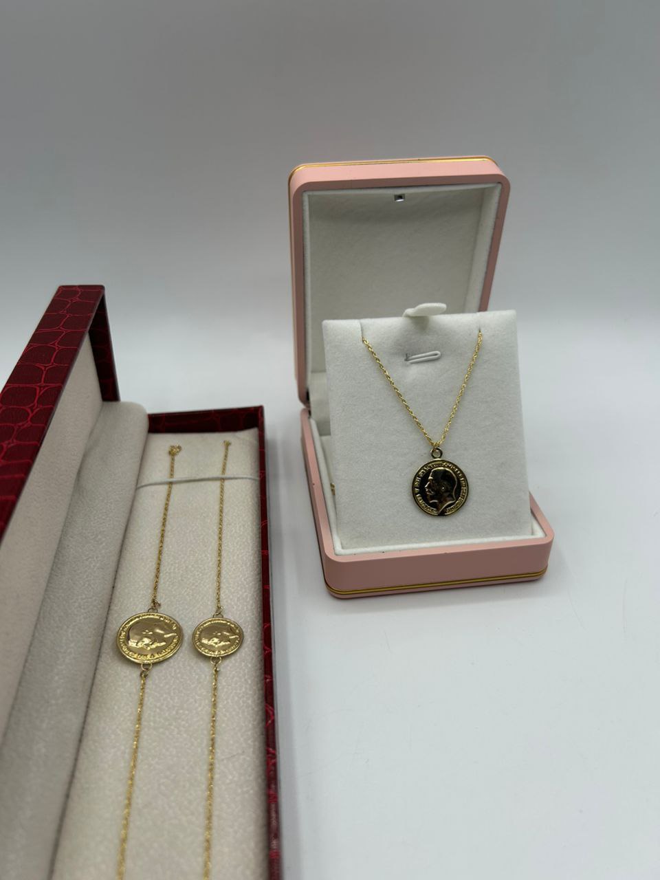 (سلسلة لويزة كريفشة ذهب خالص إيطالي أصلي (حر Chaîne louiza grand motif 18k