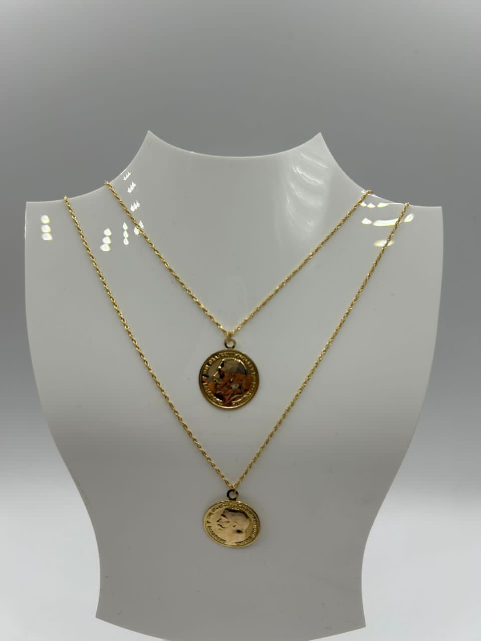 (سلسلة لويزة كريفشة ذهب خالص إيطالي أصلي (حر Chaîne louiza grand motif 18k