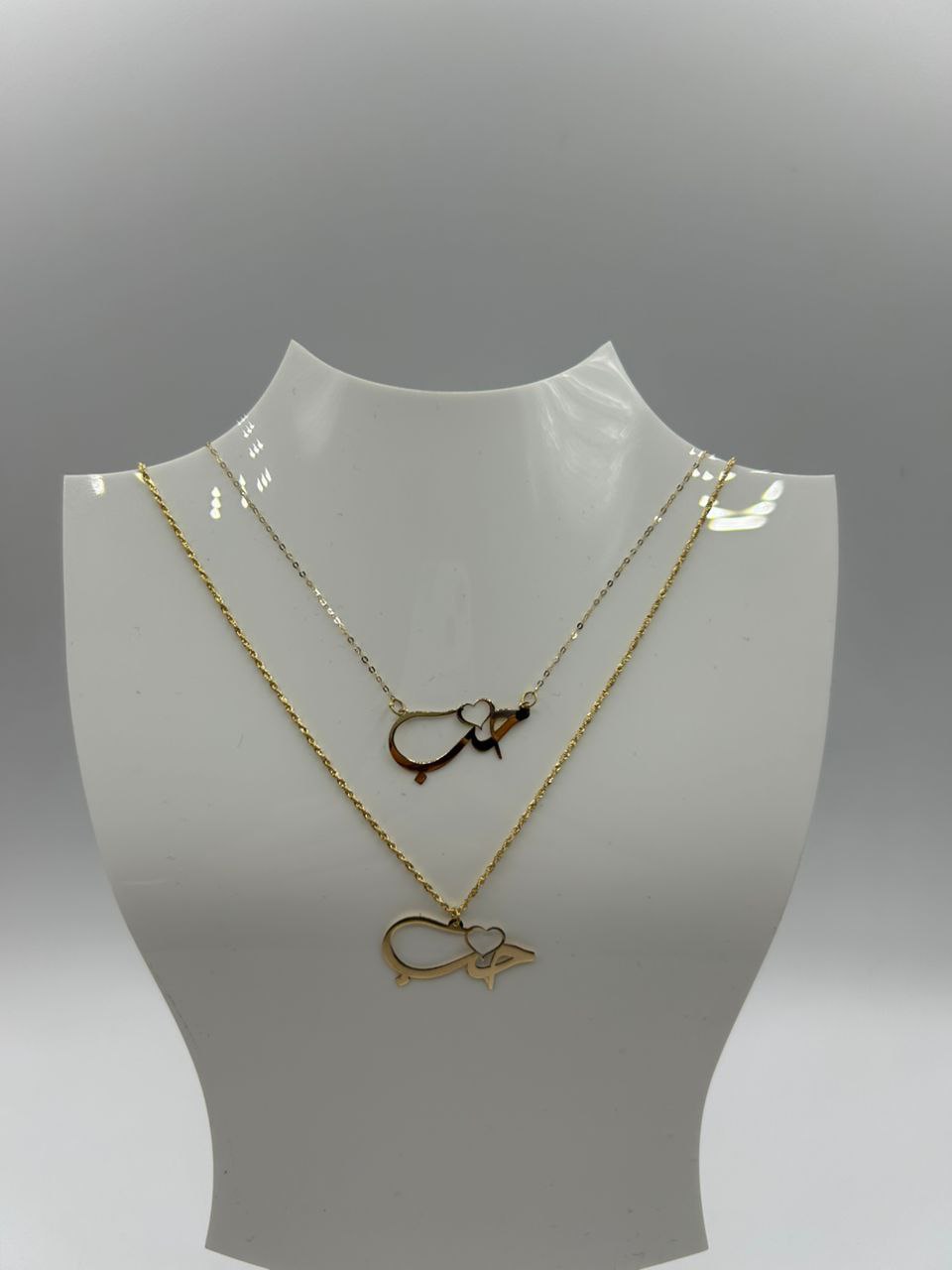 chaine motif amour18k (سلسلة الحب كريفشة ذهب ايطالي اصلي)