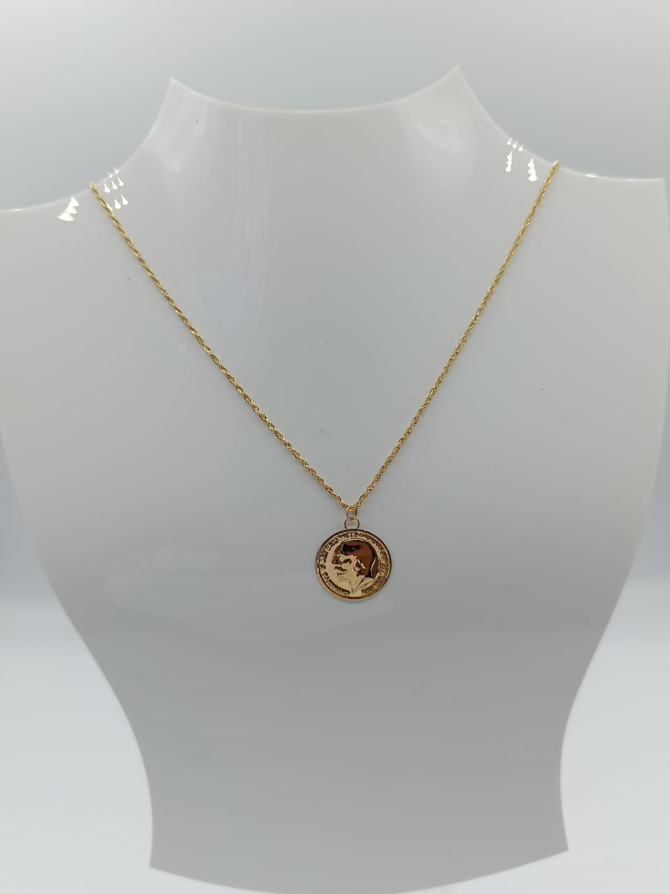 18k قلادة لويزة كريفشة مع موتيف صغير chaîne louiza épaisse avec petit motif