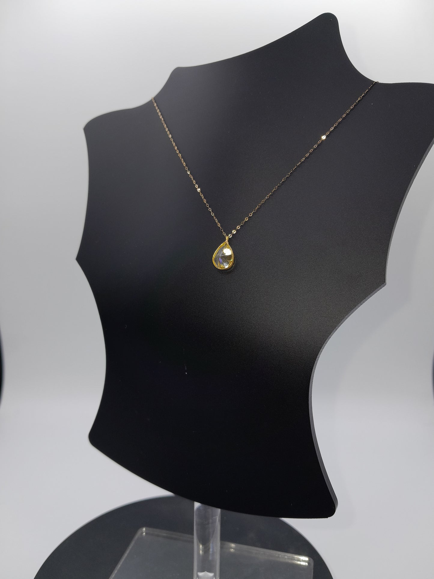 Chaine "Damaa" fine 18k قلادة الدمعة الرقيقة ذهب إيطالي أصلي