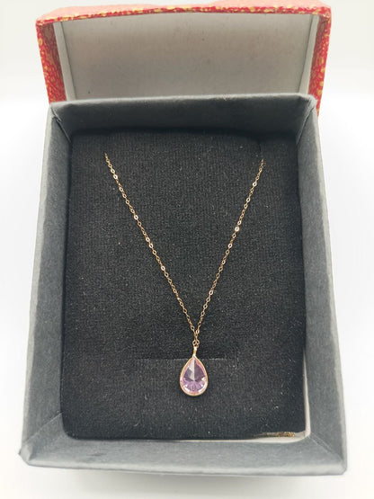 Chaine "Damaa" fine 18k  قلادة الدمعة الرقيقة ذهب إيطالي أصلي
