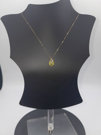 Chaine "Damaa" fine 18k  قلادة الدمعة الرقيقة ذهب إيطالي أصلي