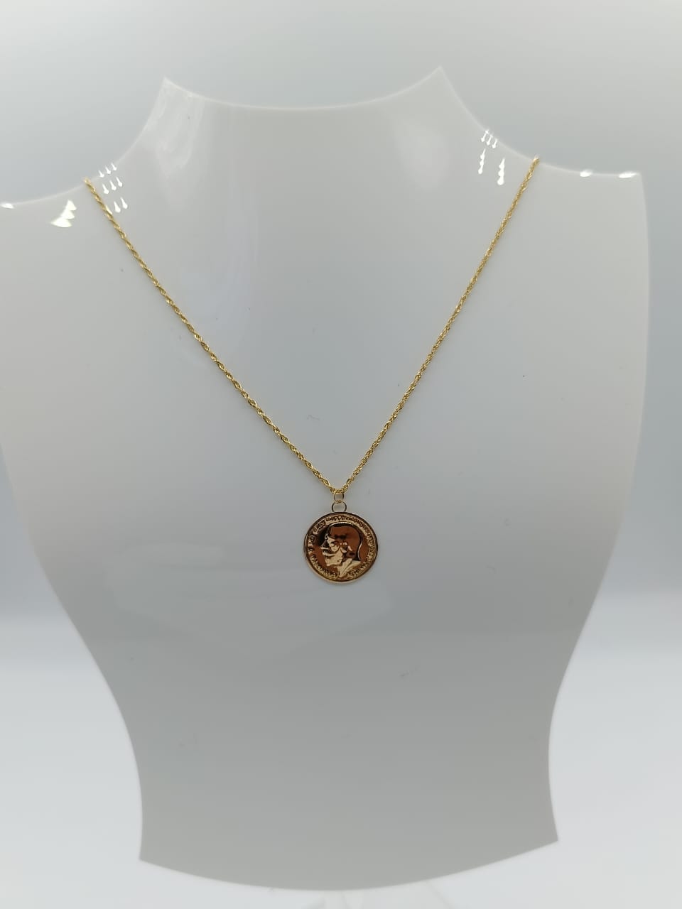 18k قلادة لويزة كريفشة مع موتيف صغير chaîne louiza épaisse avec petit motif