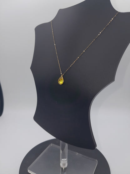 Chaine "Damaa" fine 18k  قلادة الدمعة الرقيقة ذهب إيطالي أصلي