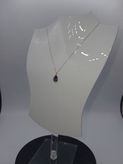 Chaine "Damaa" fine 18k  قلادة الدمعة الرقيقة ذهب إيطالي أصلي